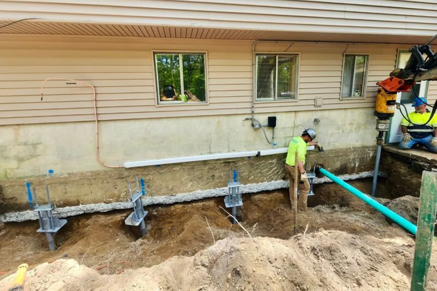 Helical Pier Installation in Vicksburg, MS