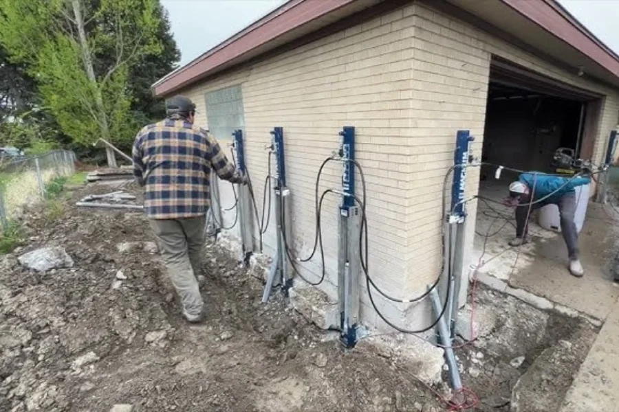 Injection Pier Installation in Vicksburg, MS