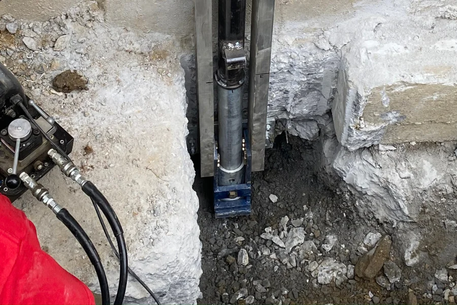 Injection Pier Installation in Vicksburg, MS
